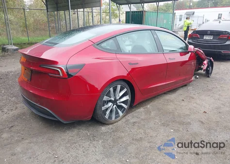 2025 Tesla Model 3 Long Range Rear-Wheel Drive from USA, damaged, VIN 5YJ3E1EA9SF067898